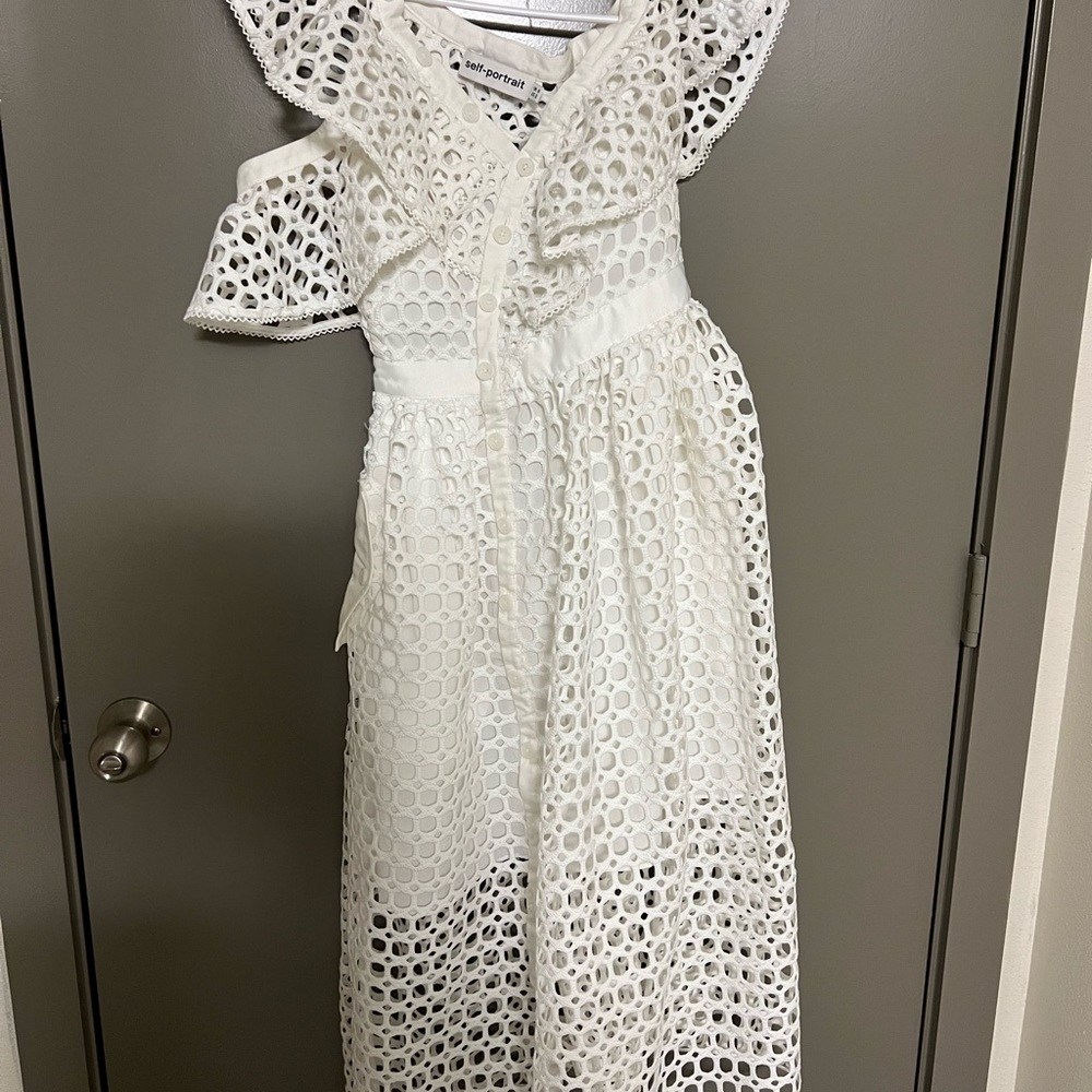 Self Portrait White Dress - Picture 5 of 6